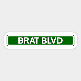 Brat Blvd Street Sign Sticker